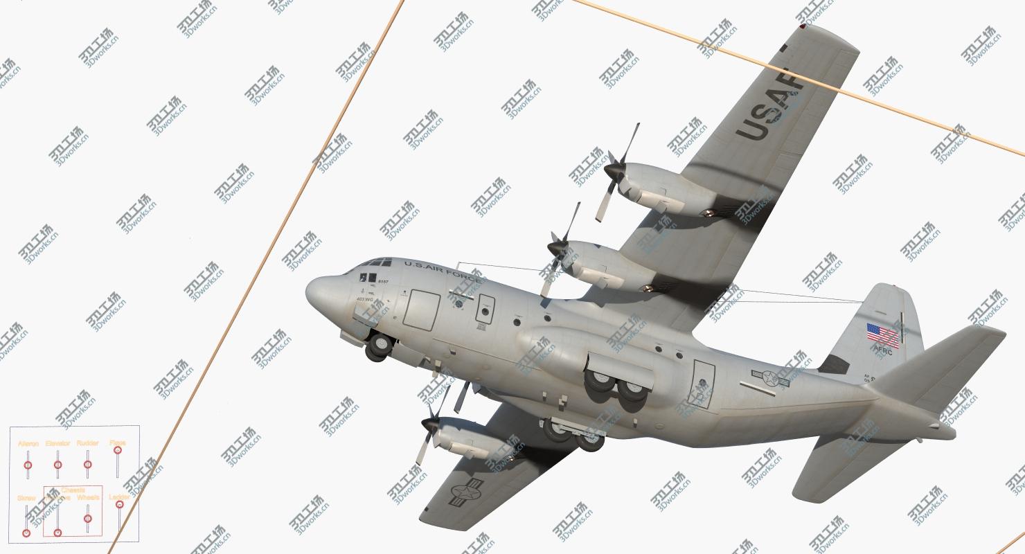 images/goods_img/202104094/Lockheed C-130 Hercules US Military Transport Aircraft Rigged/5.jpg